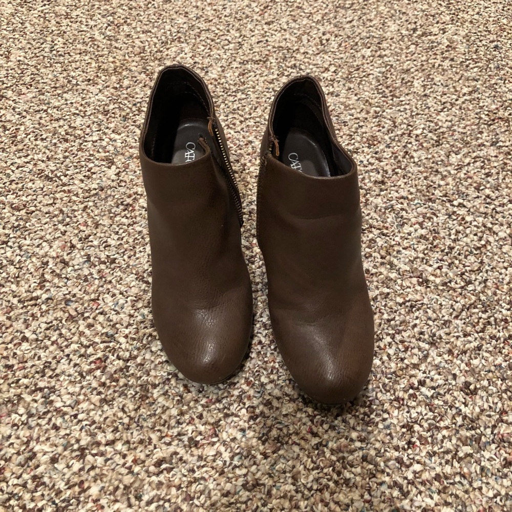 Brown Cato ankle boots
